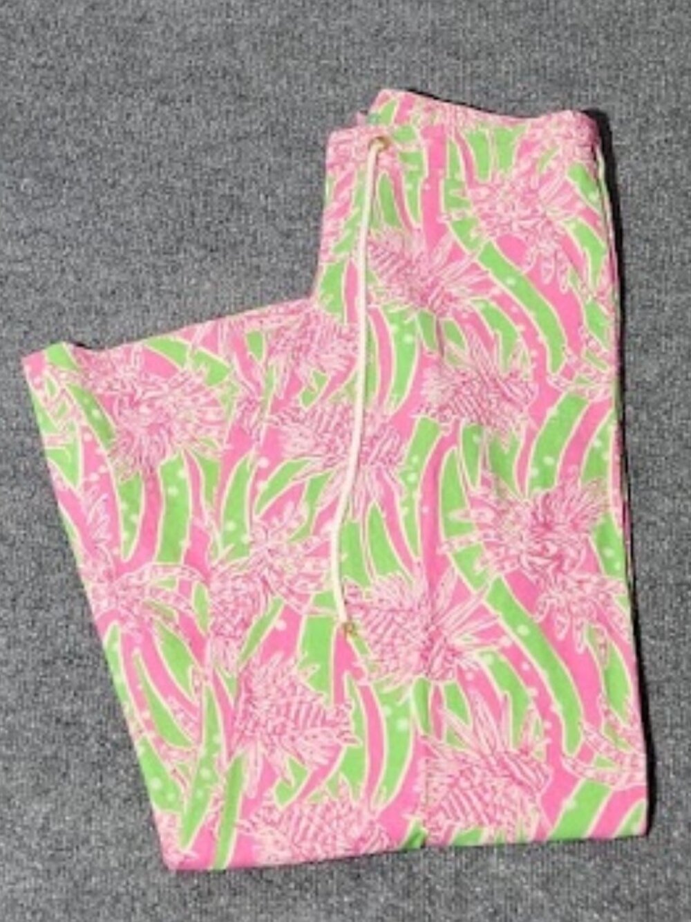 Lilly Pulitzer Palm Beach Fit Women's Linen Blend Wide-leg Pants Size 6